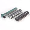 1/4 Screwdriver 17Pcs Mini Rapid Ratchet Wrench Rod 6.35 Quick Socket Tool Bit