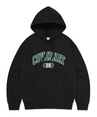 Kemer Logolu Kapüşonlu Sweatshirt Siyah