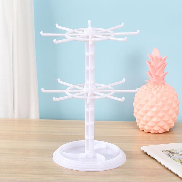 Jewelry Rotating Ring Display Holder Necklace Keychain Pendants Organizer