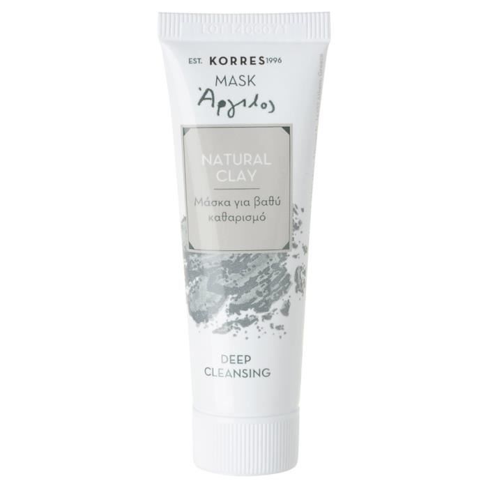Masque - KORRES - Argile Naturelle - Purifiant - Assainissant - Séborégulateur 18ml