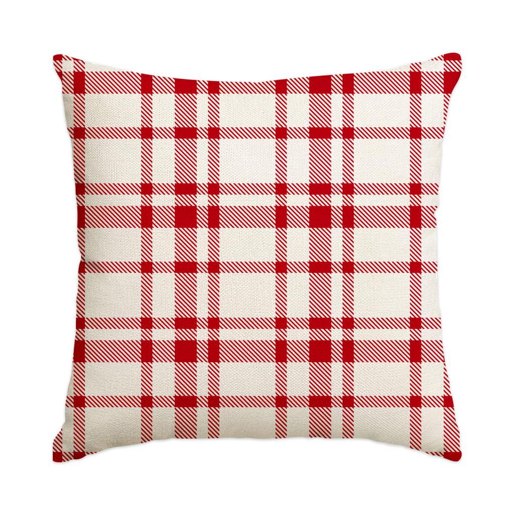 1Pc/4Pcs Christmas Pillow Cover, Merry Christmas Hello Winter Vacation Sofa Cushion Cover Decoration Living Room Cushion Cover