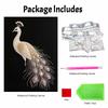 DIY Pearl Diamond Art Painting kits for Adult and Beginners, Majestic Peacock Sparkling Painting Craft Home Wall Decor Handmade Gift