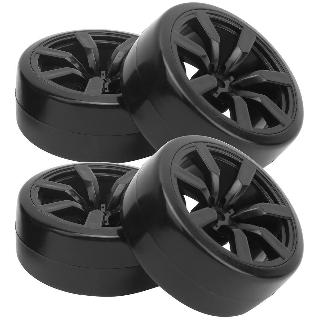 4Pcs 63mm RC Rubber Tires Drift Tyres Replacement Fit for WPL D12 (015BL) RC Car