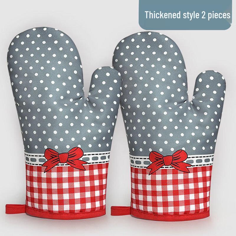 ZISIZ Thickened Heat Resistant Oven Gloves