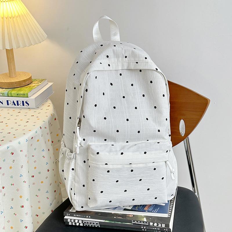 New Trendy Backpack Large Capacity Junior High School Student Leisure Student Class Schoolbag Women's Simple Backpack
