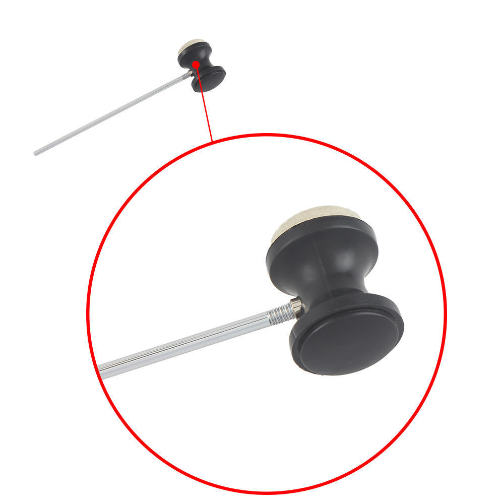 

Педаль барабана, шерстяной фетр, ручка из нержавеющей стали, 1 шт., аксессуар для инструмента, высокое качество