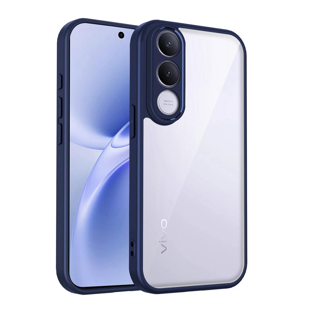 KEYSION Transparent Phone Case for VIVO V70 FE Soft Silicone+PC HD Clear Simple Shockproof Phone Back Cover for VIVO V70 FE 5G