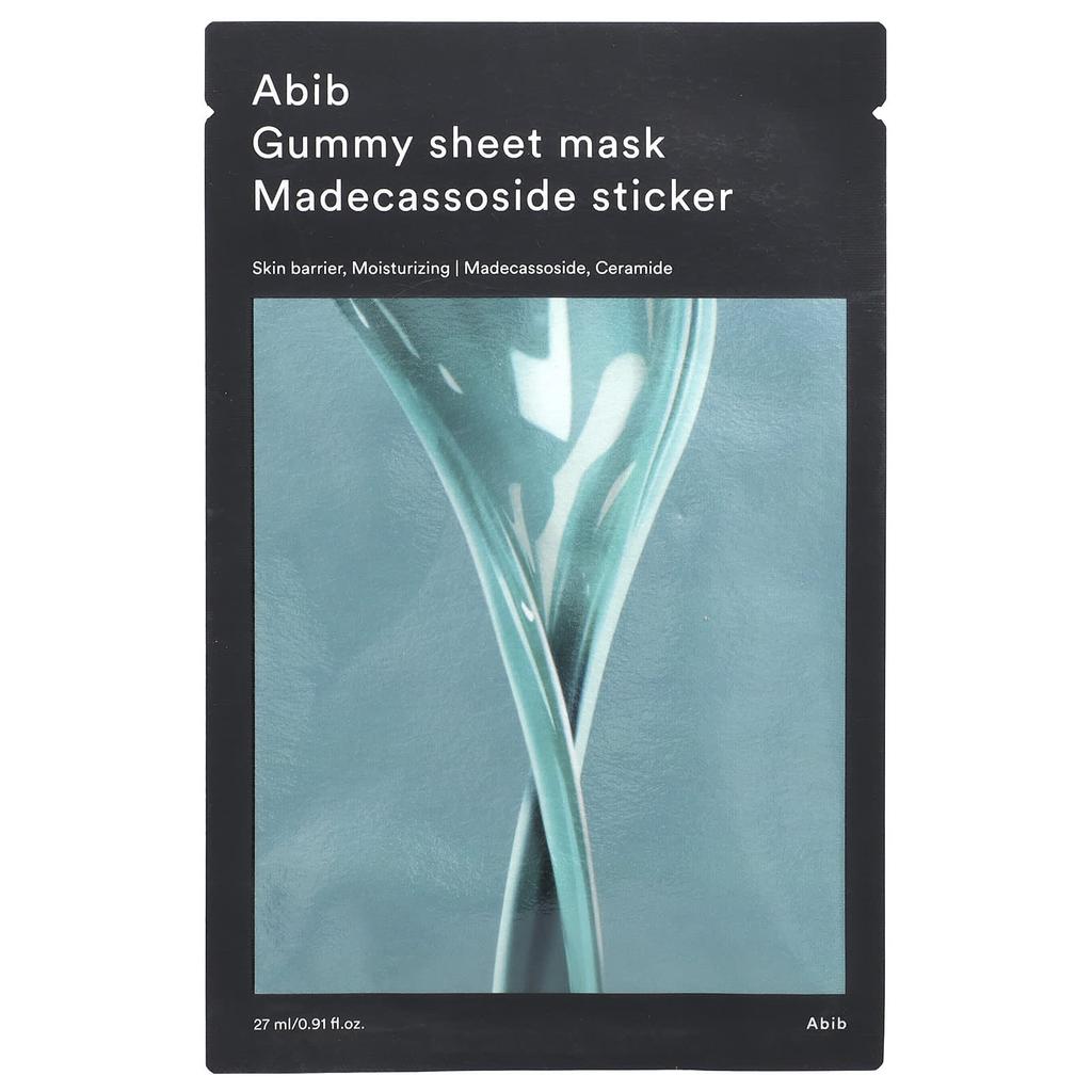 Gummy Jelly Beauty Sheet Mask, Madecassoside Sticker, 1 Sheet, 27Ml(0.91Fl Oz)