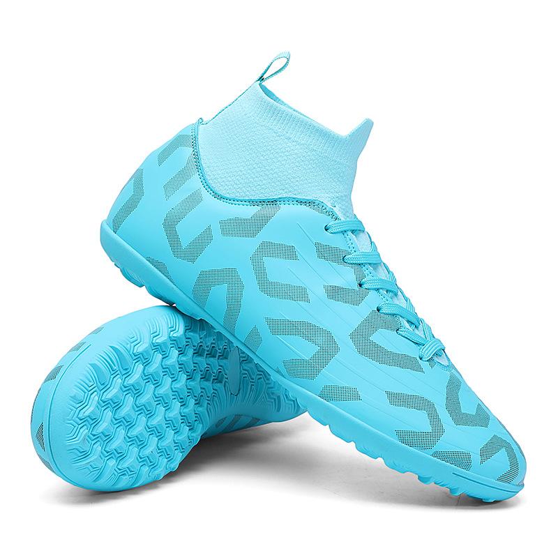 

Высокие кроссовки 35-47 большого размера для футбола, TF шиповки для искусственного газона, AG длинные шипы, студенческие тренировочные кроссовки 47