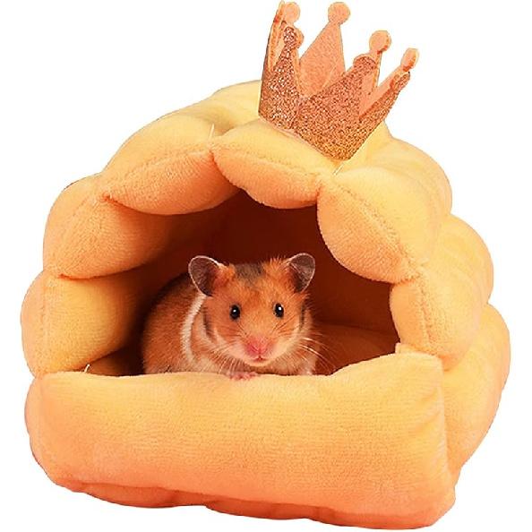 Christmas Deer Hamster Bed Hideout Protection Hammock Small Pet Bed Gerbil Habitat Mini House Cage Hamster Accessories