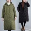 Women's Mid-Length Plus Size Korean Style Hooded Cotton Jacket - 2026 Winter Collection