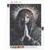 Prayer DIY Diamond Art Painting Kit with Shiny Resin Diamonds for Adults Relaxing Craft Wall Decor and Handmade Gift Idea Set Decor
