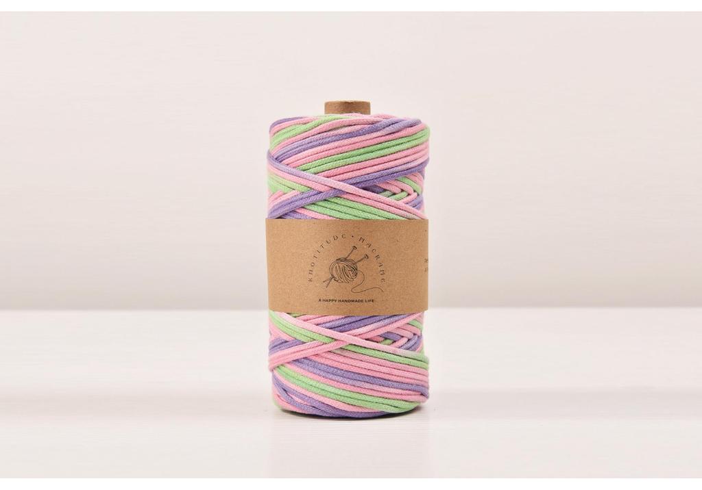 100 Yards 3mm Gradient Color Cotton Core-Spun Rope for DIY Projects