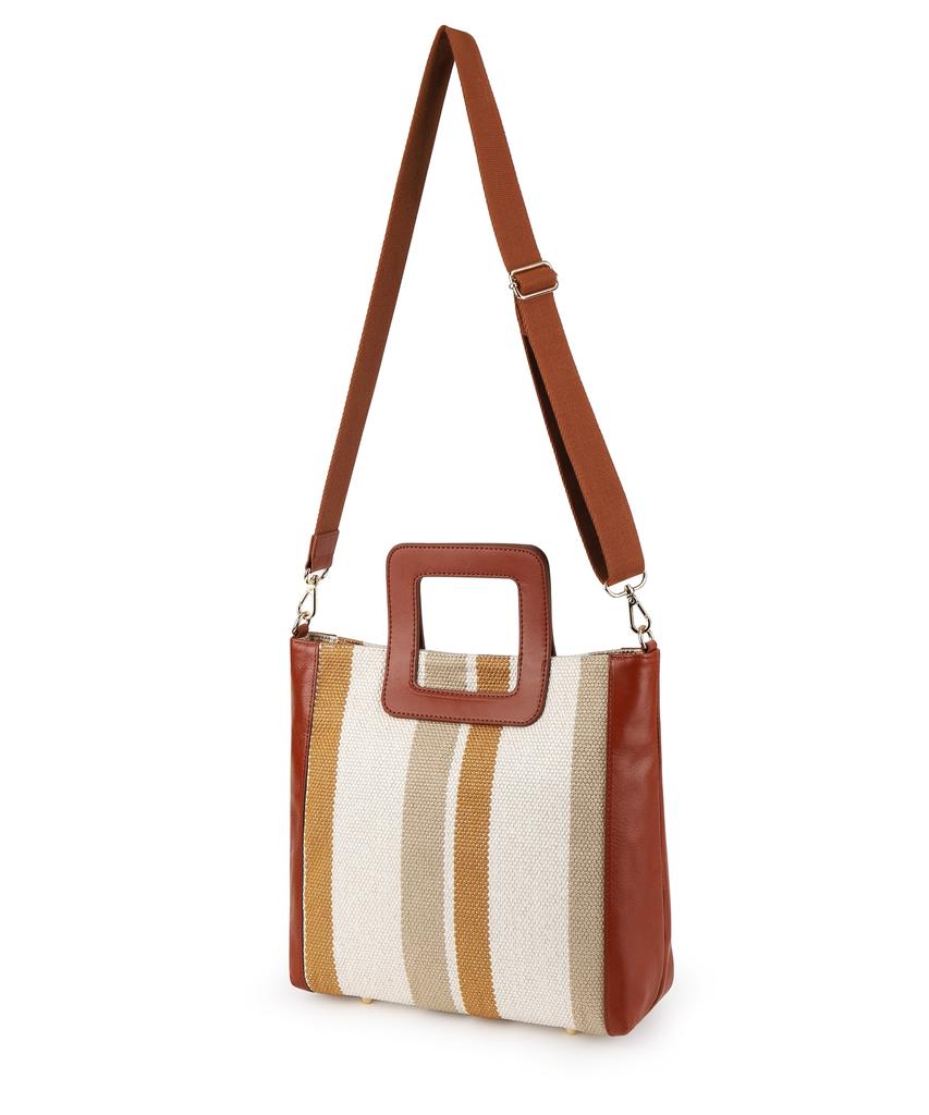 Fasciera Luxury Leather Handle Tote Bag (L)_Arias06