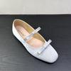 Fashion SUOJIALUN 2025 New Brand Women Flat Shoes Fashion Round Toe Shallow Slip On Bow-knot Ladies Elegant Single Shoes Soft Heel Boat