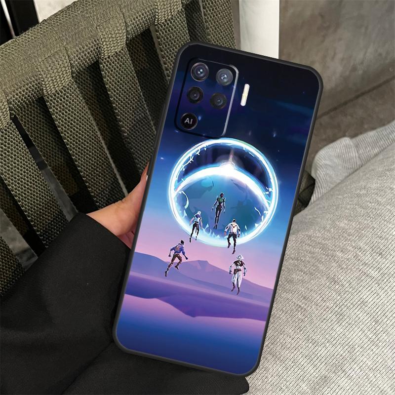 Cartoon Valorant Case For Oppo A18 A38 A58 A78 A98 A74 A94 A54 A40 A60 A80 A16 A76 A96 A15 A57S A17 A77 Cover