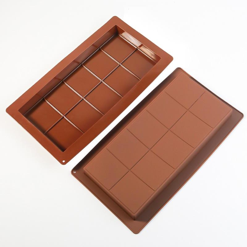 2PCS Chocolate Mold Rectangular Silicone Mold Food Grade Silicone DIY Hand Sandwich Homemade Tools Baking Supplies Candy Making