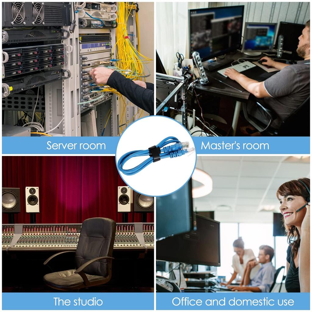 30/60/100PCS Detachable Cable Ties Colored Plastics Reusable Cable Ties Nylon Loop Wrap Zip T-type Cable Tie Wire Bandage Tie