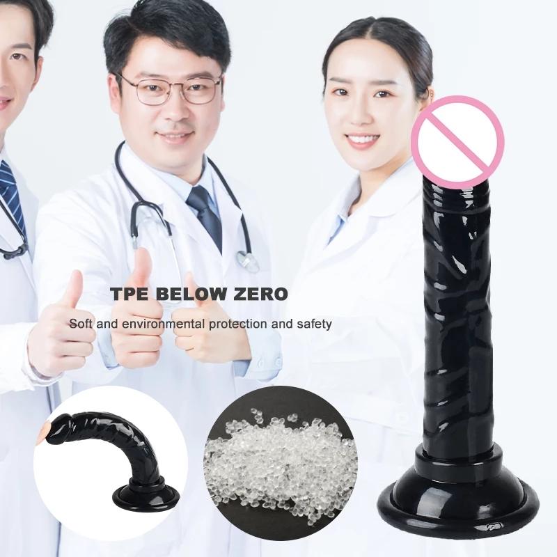 Realistic Dildo Anal Plug Masturbator Sex Toys for Couples Crystal Dildo With Super Strong Suction Women Penis G-Spot Anal Toys