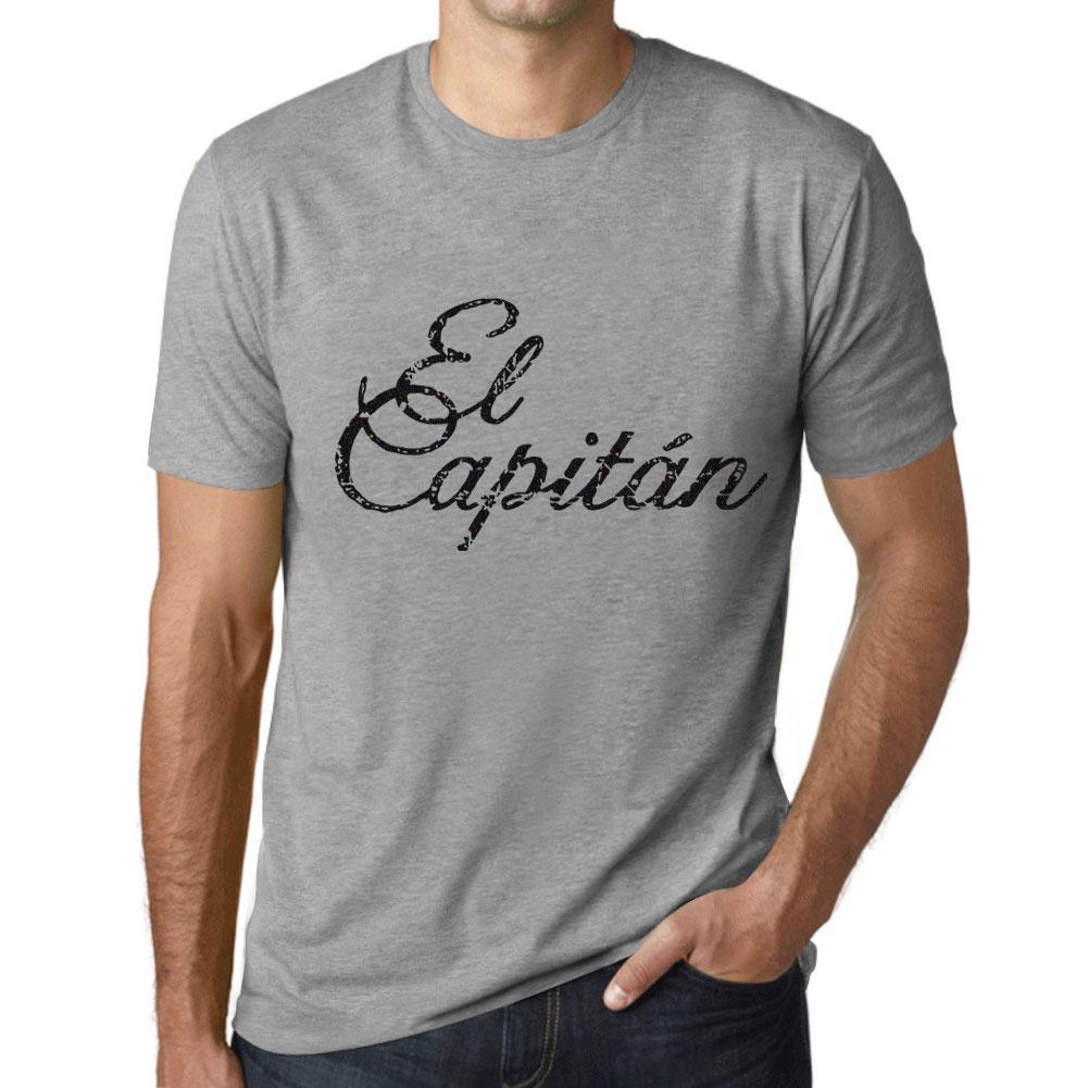 Ultrabasic Homme T-shirt Graphique El Capita_n Lettres Imprimes