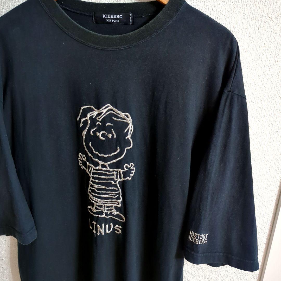 

[USED] Rare Italian-made ICEBERG SNOOPY Linus vintage T-shirt