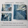 Sailing Snowy Mountains. Bedding Duvet Cover Sets Duvet Covers Pillowcases Gifts (1 * Duvet Cover 2 * Pillowcases, Without Duvet Insert)