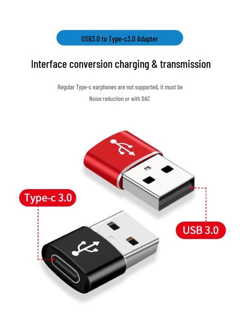 USB 3.0 Adapter: Type-C Female To USB Male for Flash Drives