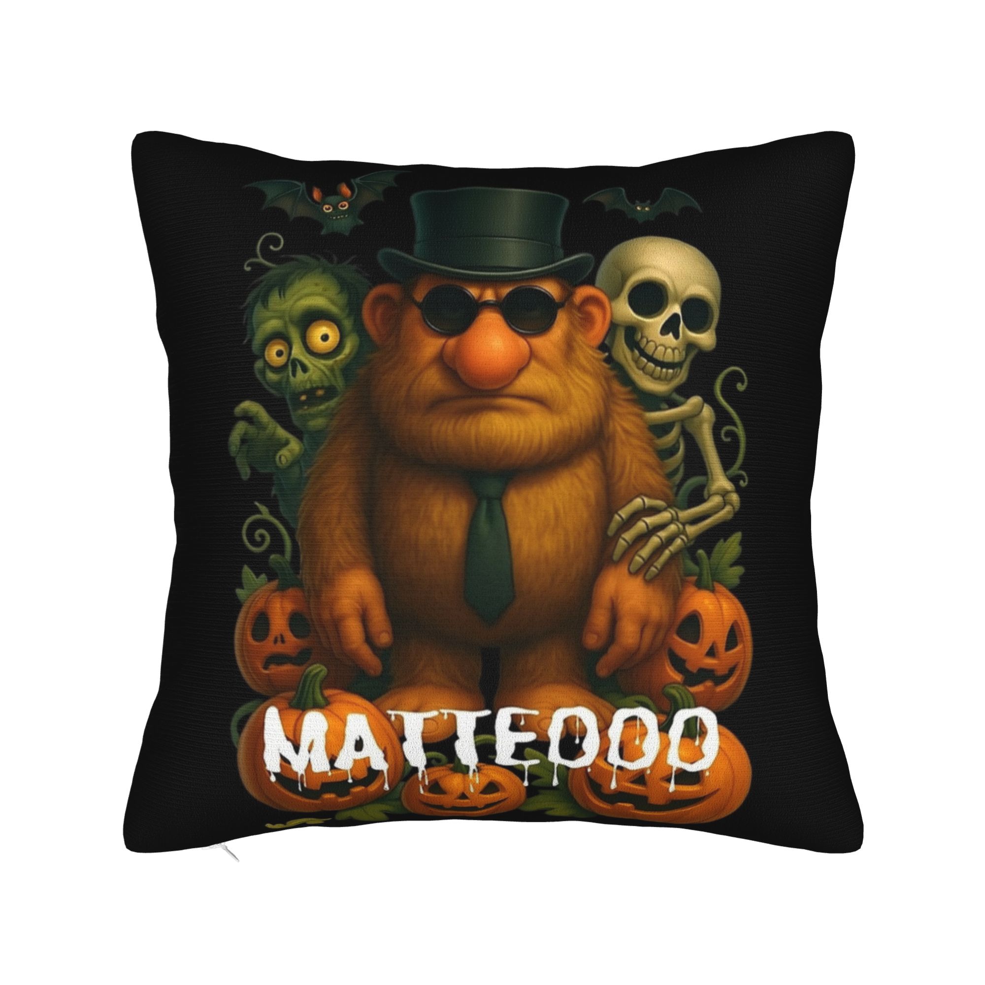 

Matteo Italian Brainrot Meme Mateo Brainrot Mateooo Pillow Cover Comfy Cushion Cover Morden Pillow Case For Living Room Chair 12x12Inch