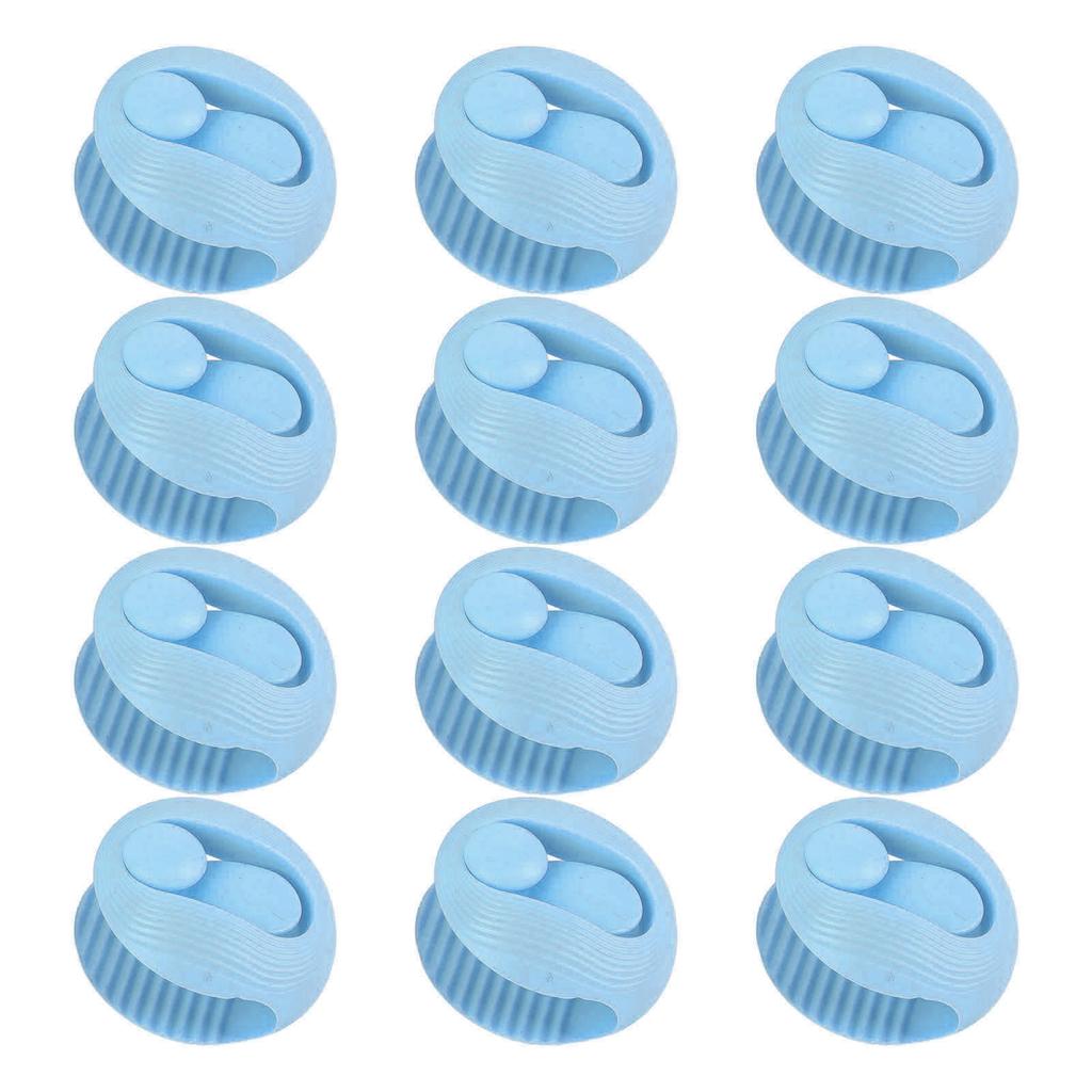 12Pcs Quilt Fastener Clips Duvet Cover Holders Bed Reusable Non Slip Fixer Buckle Type Blue