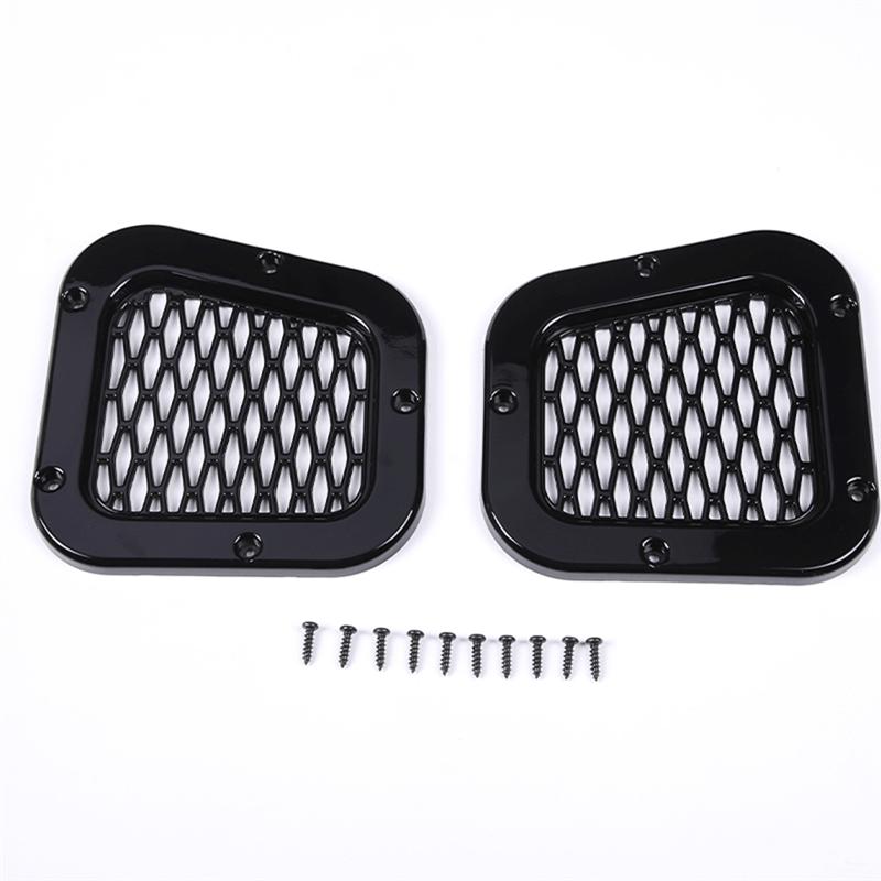 Car Fender Air Intake Protective Net Side Wing Ventilation Grille Stickers For Land Rover Defender 2004-