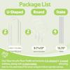8pc Contemporary Acrylic Flower Stand System Combines U Shaped Circular Vertical Designs for Creative Garden Decoration