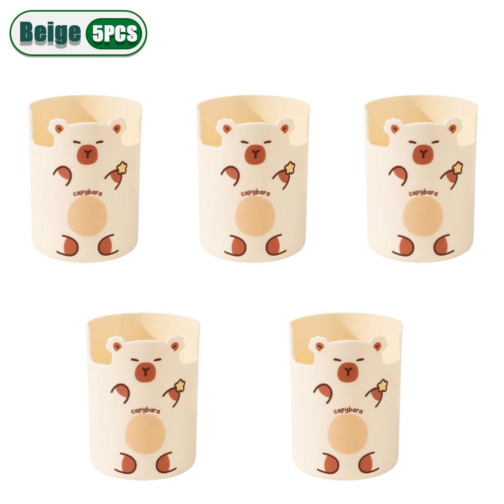 1-10PCS Capybara Pen Holder Office Desktop Organizer Large Capacity Cute Storage Bucket  Stationery Supplies Home Desk Decor