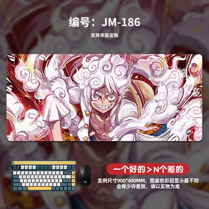 High Definition Pattern ONE PIECE Mouse Pad Oversized Animation Luffy Boys Gaming Table Mat Computer Pad Office Waterproof Non-slip Leather Mouse Pad