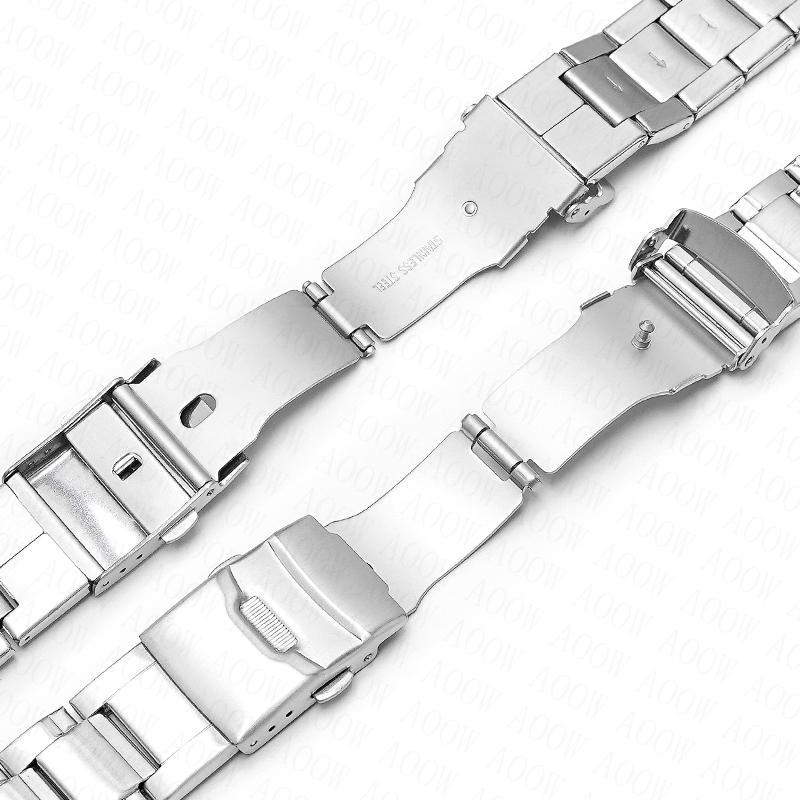 Stainless Steel Strap for Casio G-Shock GST-W300/400G/B100/S310/S120/S110/W110 Men Metal Silver Black Watch Band Bracelet Chain