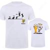 Fashion Skeleton Enjoying FRIDAY Beer Day Tees Back Print Men's T-Shirt Finally Friday for Drink Lover Male Oversized Clothing