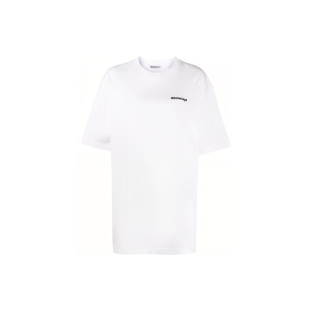 Balenciaga T-Shirt Locker geschnitten Herren Weiß 641655TJV879040