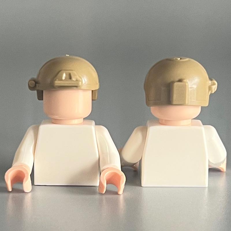 

Американский военный тактический шлем, строительный блок из мелких частиц, совместимые миниатюрные аксессуары, шапочка для волос с партией 0,1 кг