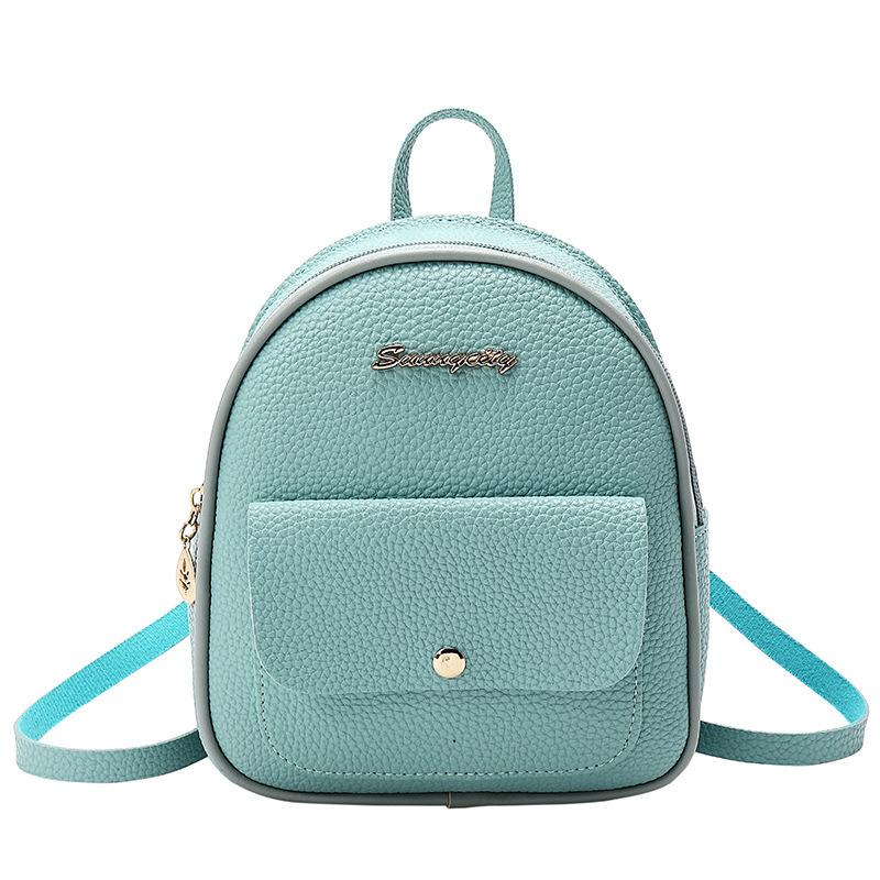 Women's Change Double Shoulder Bag Summer and Autumn New School Style Shell Lychee Pattern Shoulder Bag