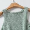 2025 Spring Women's Casual Round Neck Knit Vest - Simple, Versatile