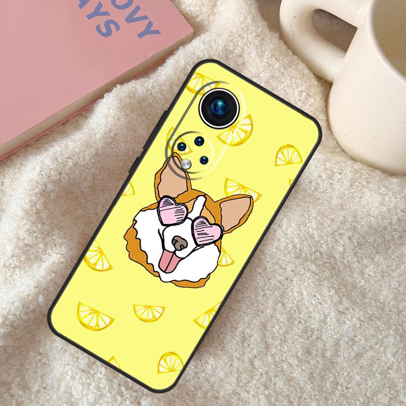 

Cartoon Corgi Case For Honor 200 Lite Magic 7 5 6 Pro Honor X9c X9b X9a X8b X8a X8 X9 50 70 90 Lite Coque Honor X9b