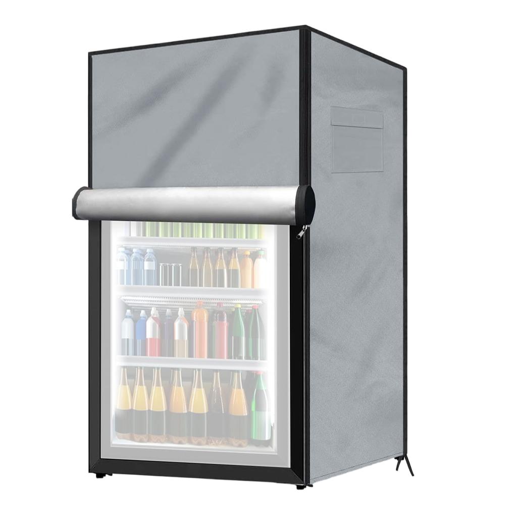 Universal Outdoor Refrigerator Cover Dustproof Freezer Covers for Protecting Upright Freezers/Beverage Refrigerator