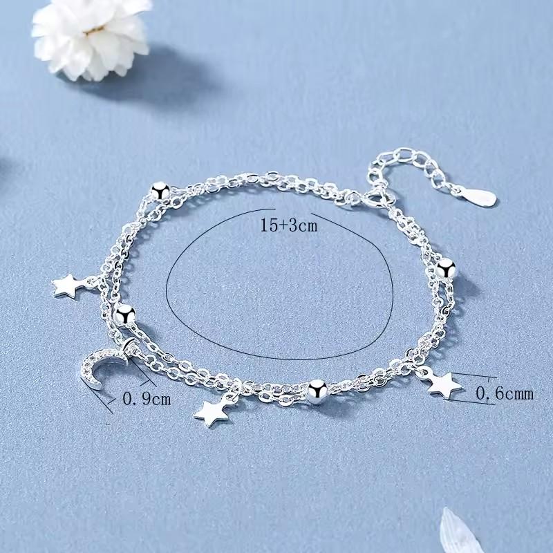 VENTFILLE 925 Sterling Silver Pearls Bamboo Knots Bracelet for Women Girl Simple Korean Jewelry Birthday Gift Dropshipping