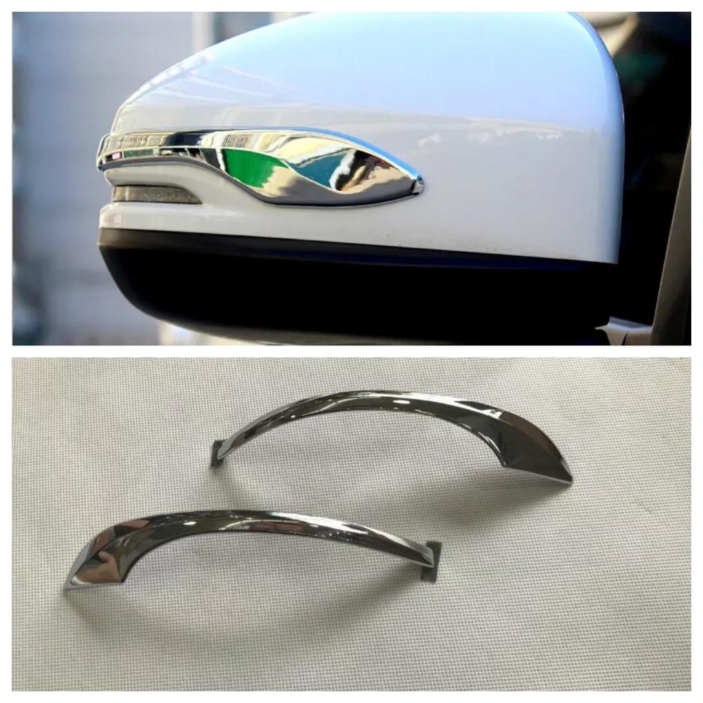 For Honda Freed 2017 2018   ABS Chrome Rearview Turning Mirror Trim Decoration Sticker Strips Car Styling Accessories