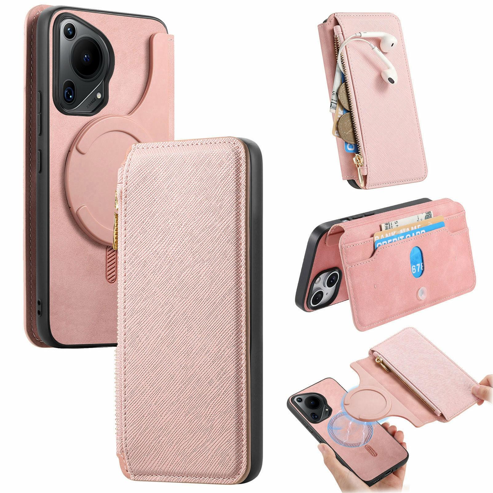 

For Huawei Pura 70 Ultra Case Cross Texture Leather Detachable Magnetic Phone Cover A