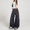 Women's 2025 Autumn Retro Wide-Leg Cargo Pants