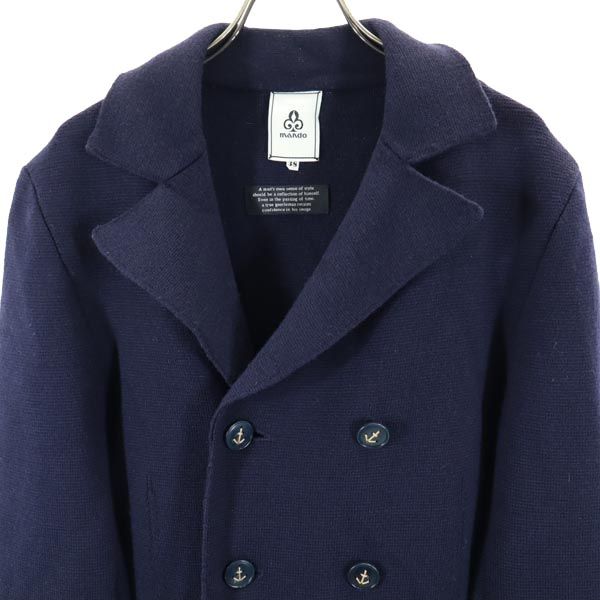 Mando Made in Japan wool Knit jacket 38 Navy Men's Used