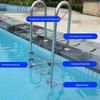 304 Stainless Steel Swimming Pool Ladder with Thickened Handrail and Pedal