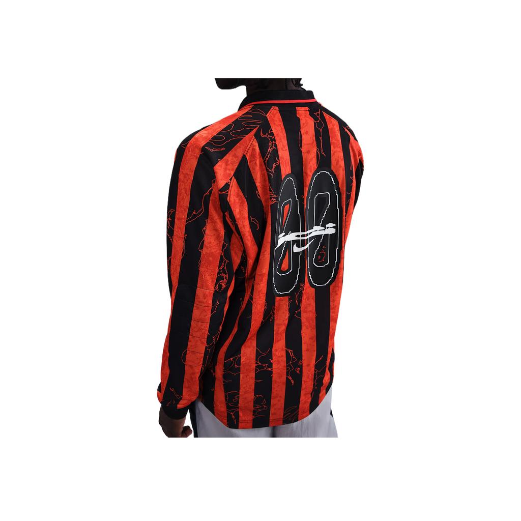 Nike Camiseta de Manga Larga Versátil Simple de Moda Clásica para Hombre Tops Rojo IB9007-633