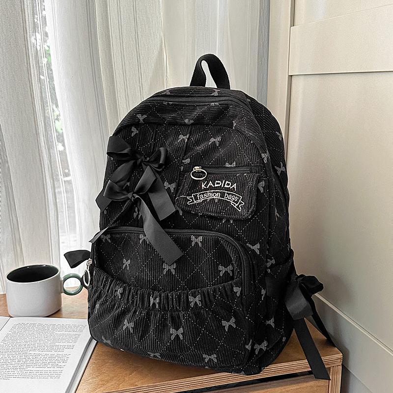 Student Schoolbag Women's Bow Large Capacity Backpack Laptop Backpack