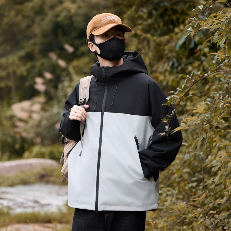 Men Women Waterproof Windproof Hiking Jacket With Fleece Inner Layer Winter Outdoor Activities